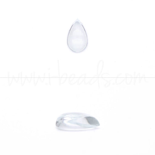 Aigue marine cabochon poire 8x5mm (1)