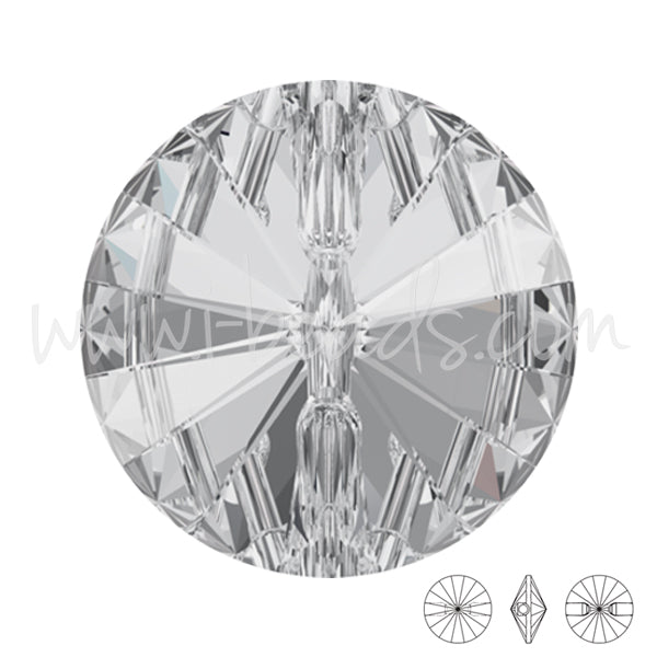 Bouton rond Swarovski 3015 crystal  foiled14mm (1)
