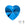 Vente au détail pendentif coeur swarovski sapphire 10mm (2)