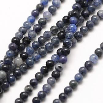 Achat Sodalite Perles Rondes 2mm sur fil 180 perles trou:0.7mm(1 fil)