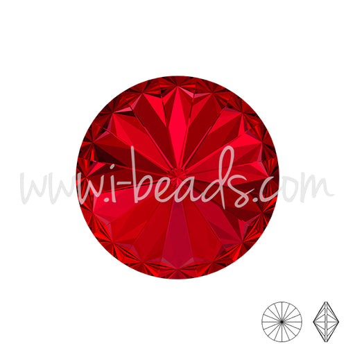 Cristal Swarovski rivoli 1122 scarlet 10mm-ss47 (2)