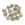 Vente au détail Labradorite pendentif demi lune à facettes, sertis doré 14mm (1)