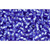 cc35 - perles de rocaille Toho 11/0 silver lined sapphire (10g)