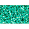cc2104 - perles de rocaille Toho 11/0 silver lined milky teal (10g)