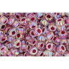 Kaufen Sie Perlen in der Schweiz cc771 - toho rocailles perlen 8/0 rainbow crystal/strawberry lined (10g)
