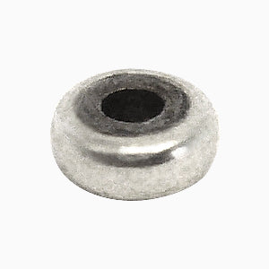 Perles pukalet heishi laiton métal plaqué argent sur fil 3x2mm (1)