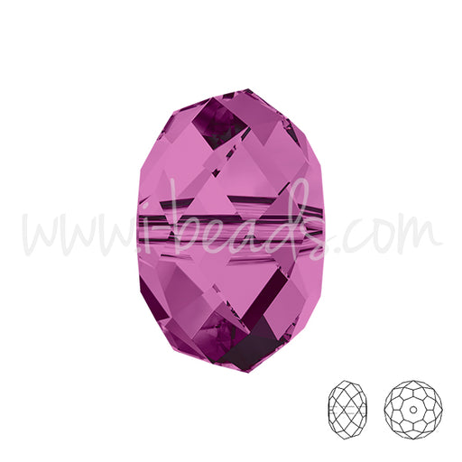 Kaufen Sie Perlen in der Schweiz 5040 Swarovski briolette perlen amethyst 6mm (10)