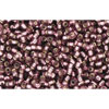 cc26b - perles de rocaille Toho 15/0 silver lined medium amethyst(5g)
