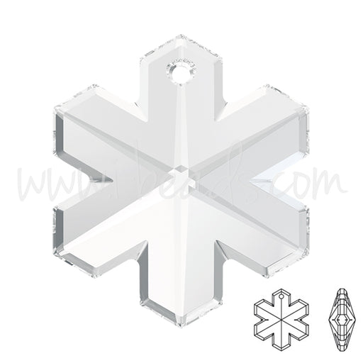 Achat pendentif flocon de neige swarovski crystal 20mm (1)