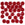 Perlengroßhändler in der Schweiz Honeycomb Perlen 6mm ruby transparent (30)