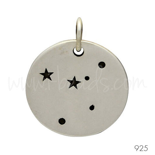 Pendentif constellation du zodiaque Cancer argent 925 (1)