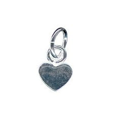 Achat Coeur plat avec anneau ovale Argent 925 4mm (1)