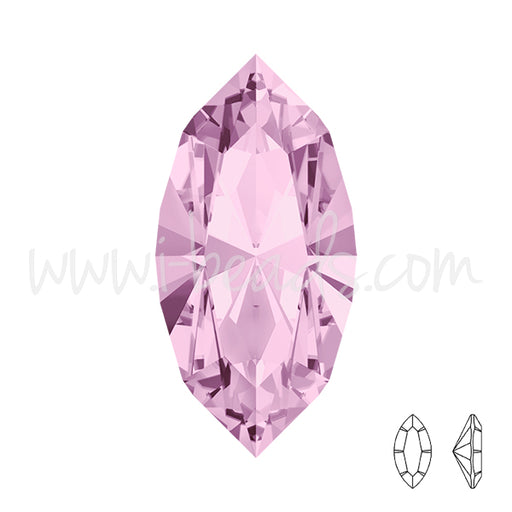 Kaufen Sie Perlen in der Schweiz Swarovski 4228 navette light amethyst 15x7mm (1)