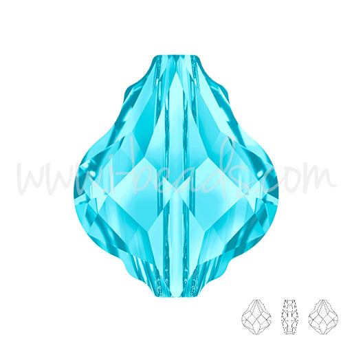 Achat Perle Swarovski 5058 Baroque aquamarine 10mm (1)