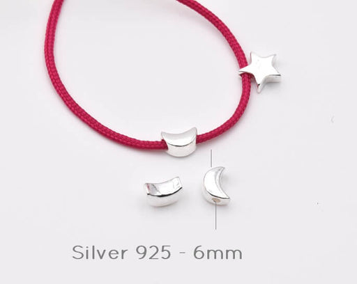 Kaufen Sie Perlen in der Schweiz MOND Perlen, Silber 925- 7mm- Loch: 1.1mm (1)