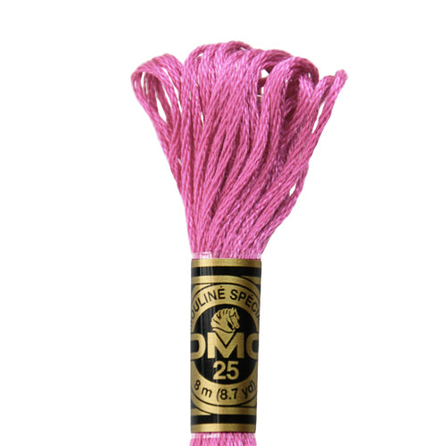 Fil à broder DMC mouliné spécial coton 8m rose 3608 (1)