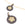 Perlen Einzelhandel Medaille aus schwarz lackiertem Messing und mit Zirkon gepflasterter Blume 17 + 4 mm (1)