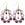 Grossiste en DIY boucles d'oreilles purple drop