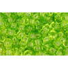 cc4 - perles de rocaille Toho 8/0 transparent lime green (10g)