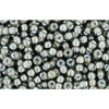 cc371 - perles de rocaille Toho 11/0 black diamond/white lined (10g)