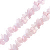 Perle chips en quartz rose 6mm sur fil (1)