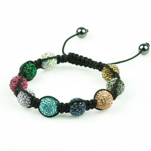 Achat Perle style shamballa ronde deluxe crystal ab 10mm (1)