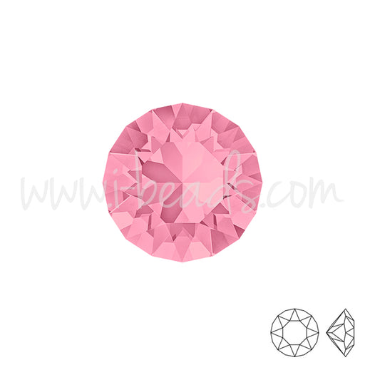 Achat Cristal Swarovski 1088 xirius chaton light rose 6mm-ss29 (6)