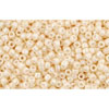 Cc123 - perles de rocaille Toho 15/0 opaque lustered light beige (100g)