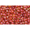 cc951 - perles de rocaille Toho 11/0 jonquil/ brick red lined (10g)