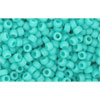cc55f - perles de rocaille Toho 11/0 opaque frosted turquoise (10g)