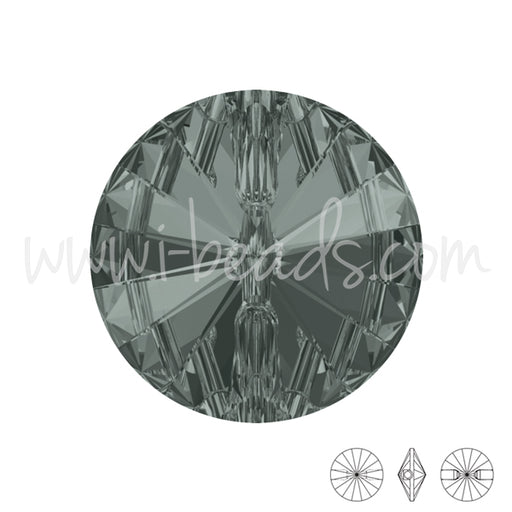 Kaufen Sie Perlen in der Schweiz 3015 Swarovski runder knopf black diamond 12mm (2)