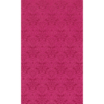 Achat Suédine motif fleurs fuschia 10x21.5cm (1)