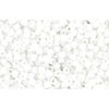 cc761 - perles de rocaille Toho 15/0 matt colour opaque white (5g)
