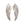 Perlengroßhändler in der Schweiz Anhänger, antike silberne Flügel 37mm (2)
