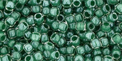 cc1070 - perles rondes toho takumi LH 11/0 inside color crystal emerald lined (10g)