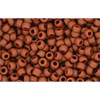 cc46lf - perles de rocaille Toho 11/0 opaque frosted terra cotta (10g)