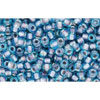 cc277 - perles de rocaille Toho 11/0 aqua/lavender lined (10g)