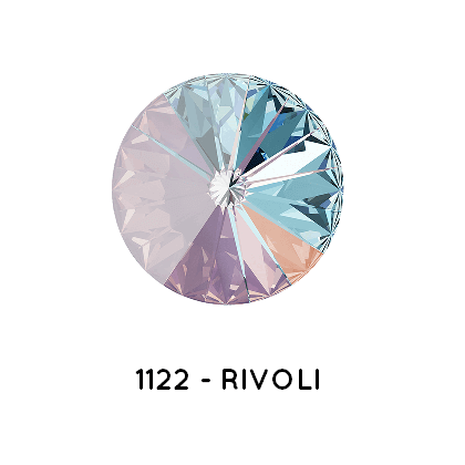 Swarovski 1122 Rivoli rond Crystal Lavender Delite- 12mm  (1)