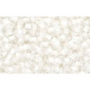 cc981 - perles de rocaille Toho 11/0 crystal/ snow lined (10g)