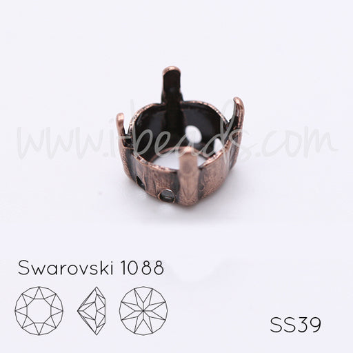 Serti à coudre pour Swarovski 1088 SS39 cuivré (3)
