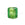Grossiste en Perle de Murano cube vert et or 6mm (1)