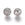 Vente au détail Perles rondes avec coeur, métal, couleur Argent 10mm (2)