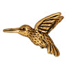 Achat Perle colibri métal doré or fin vieilli 13x18mm (1)