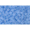 cc13f - perles de rocaille Toho 11/0 transparent frosted light sapphire (10g)