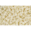 cc51f - perles de rocaille Toho 11/0 opaque frosted light beige (10g)