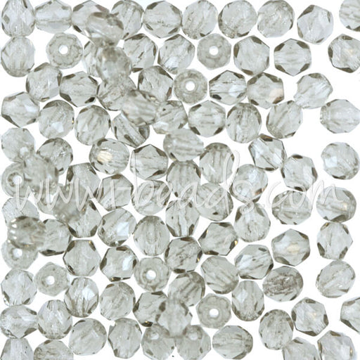 Kaufen Sie Perlen in der Schweiz Glasschliffperlen black diamond 4mm (100)