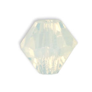 5328 Swarovski xilion doppelkegel white opal 6mm (10)