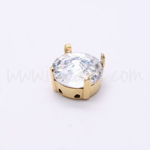 Serti à coudre pour Swarovski 1122 rivoli SS47 doré (2)