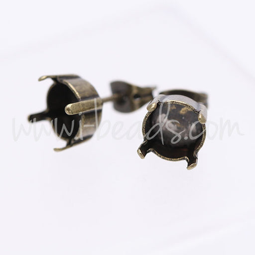 Achat Serti boucle d&#39;oreilles pour Swarovski 1088 SS39 laiton (2)