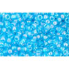 cc163 - perles de rocaille Toho 11/0 transparent rainbow aquamarine (10g)
